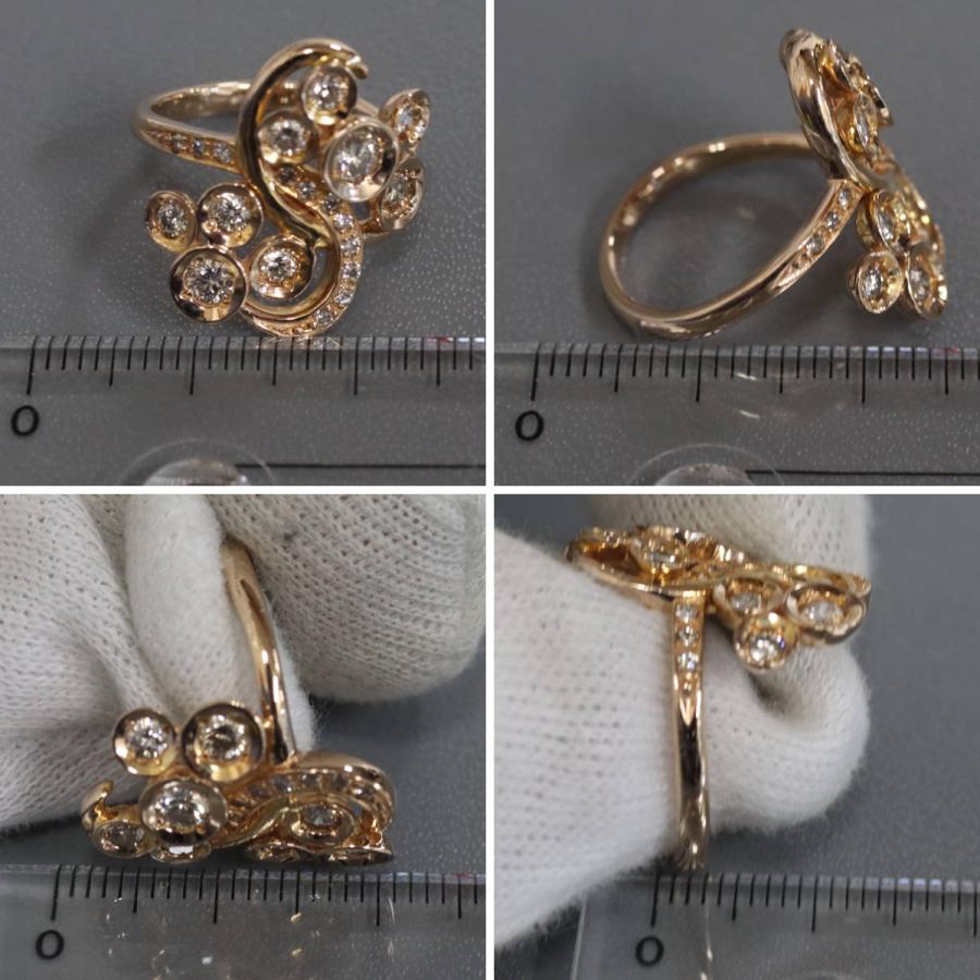 K18PGダイヤモンドリング D0.75 6.0g #11 ピンクゴールド 11号 : 鴫原