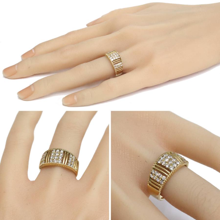 K18ダイヤモンドリング D0.63 5.5g #13 鑑別カード イエローゴールド