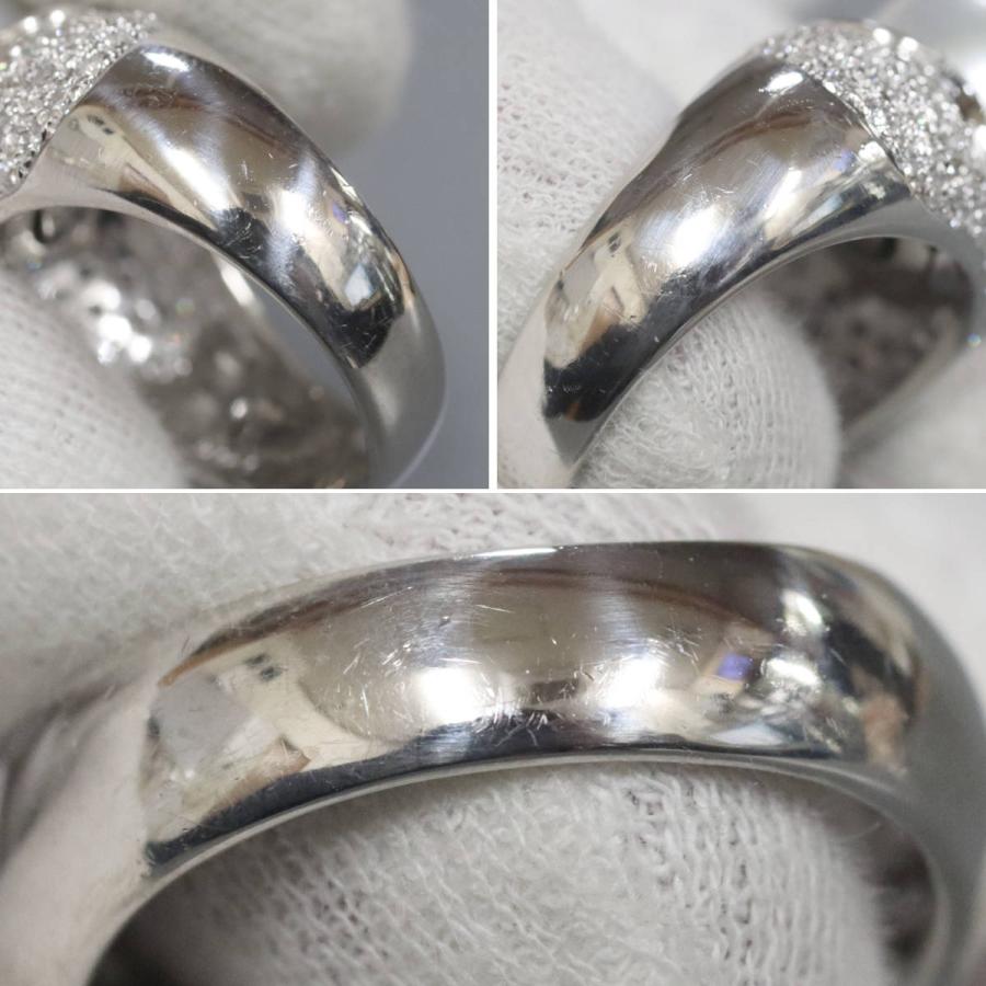 Pt900パールダイヤモンドリング D1.21 パール13.6mm 16.3g #18 