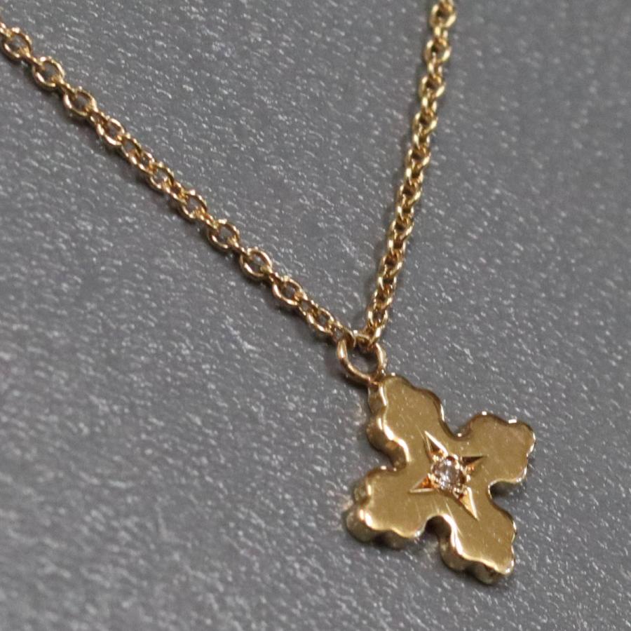 STAR JEWELRY（スタージュエリー） K18ダイヤモンドネックレス クロス