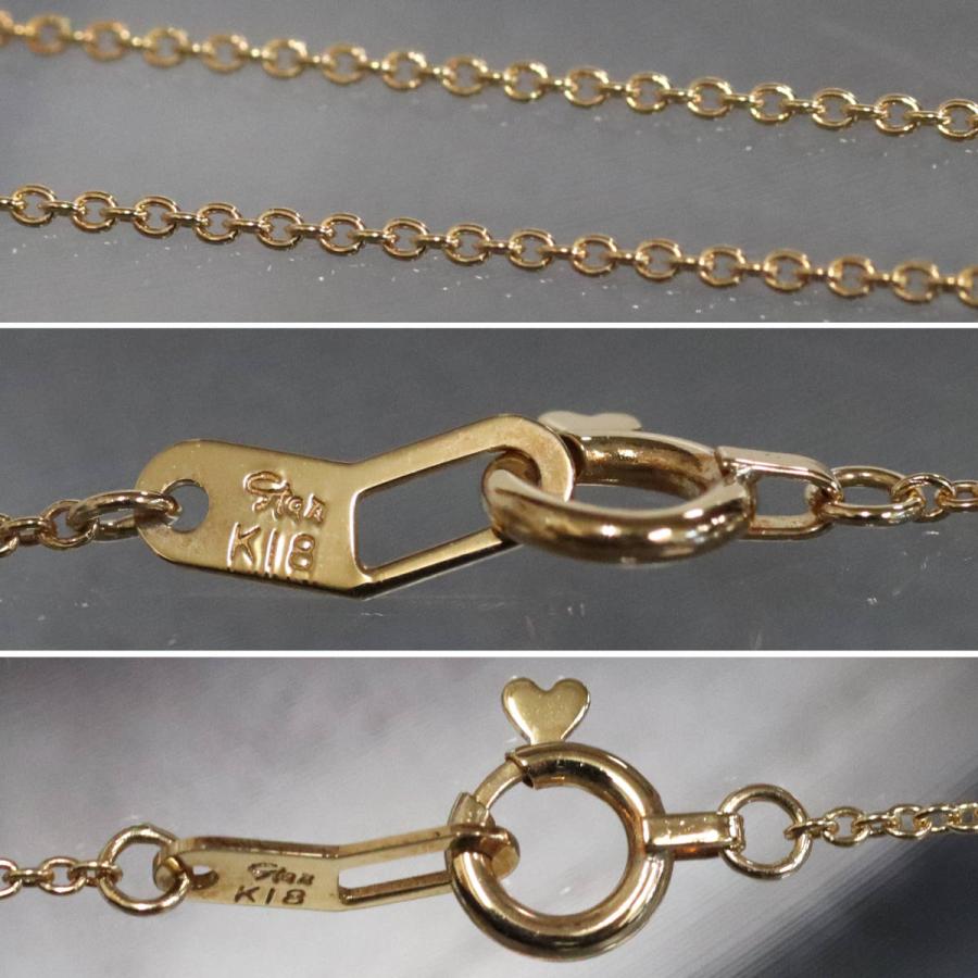 スタージュエリー K18ダイヤモンドネックレス クロスモチーフ D0.006