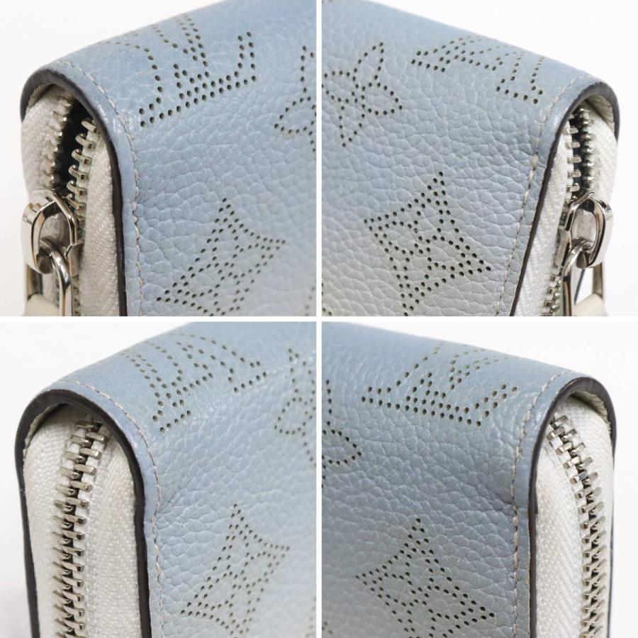 新品未使用品　ルイヴィトン　マヒナ　ジッピーウォレット　ホワイト/ブルー LOUIS VUITTON - 新品未使用品 ルイヴィトン マヒナ ジッピー