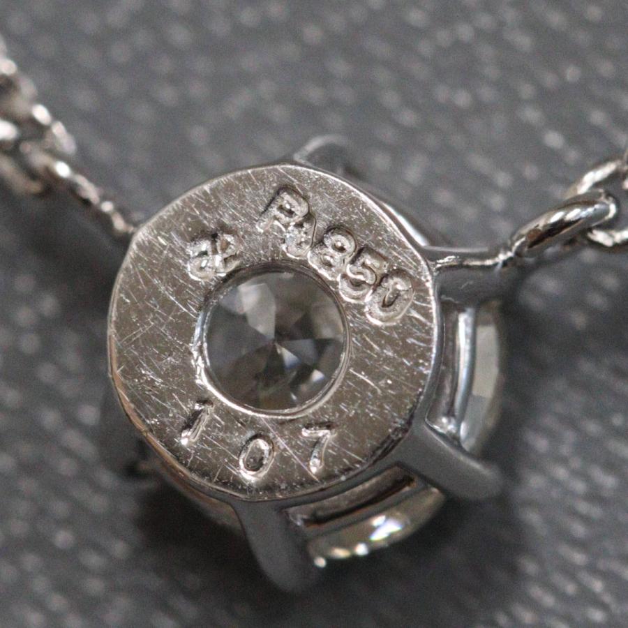 Pt850ダイヤモンドネックレス D1.07 4.7g 39cm プラチナ 1カラット 1粒