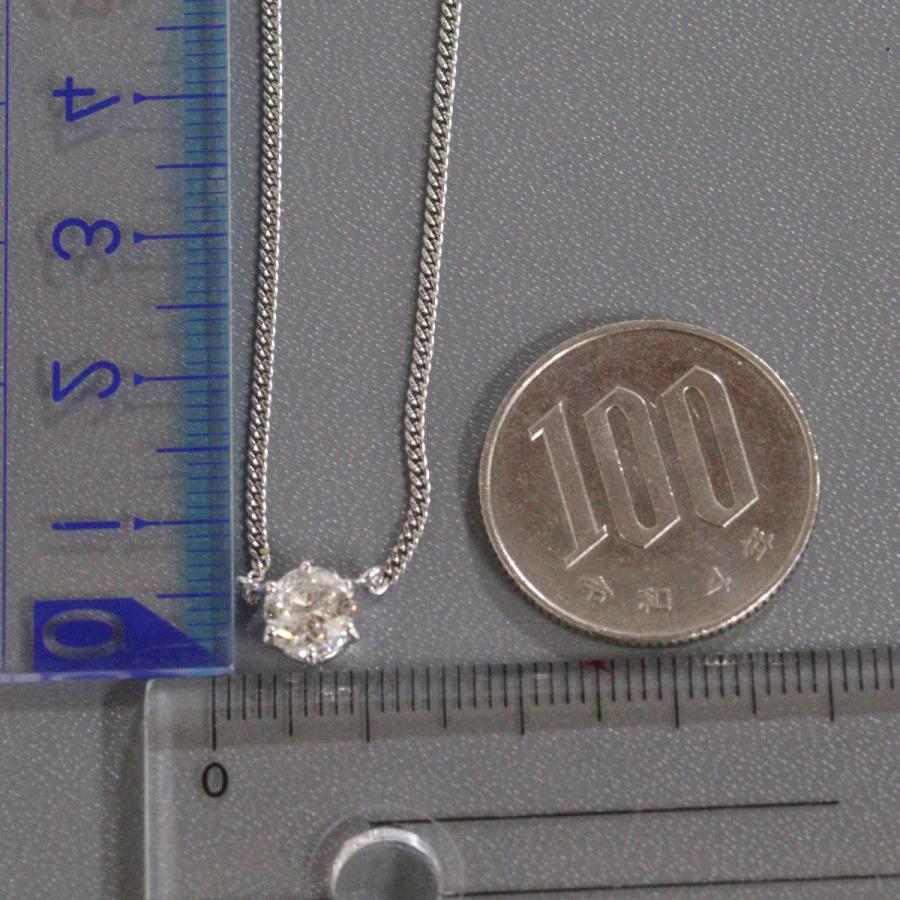 Pt850ダイヤモンドネックレス D1.07 4.7g 39cm プラチナ 1カラット 1粒
