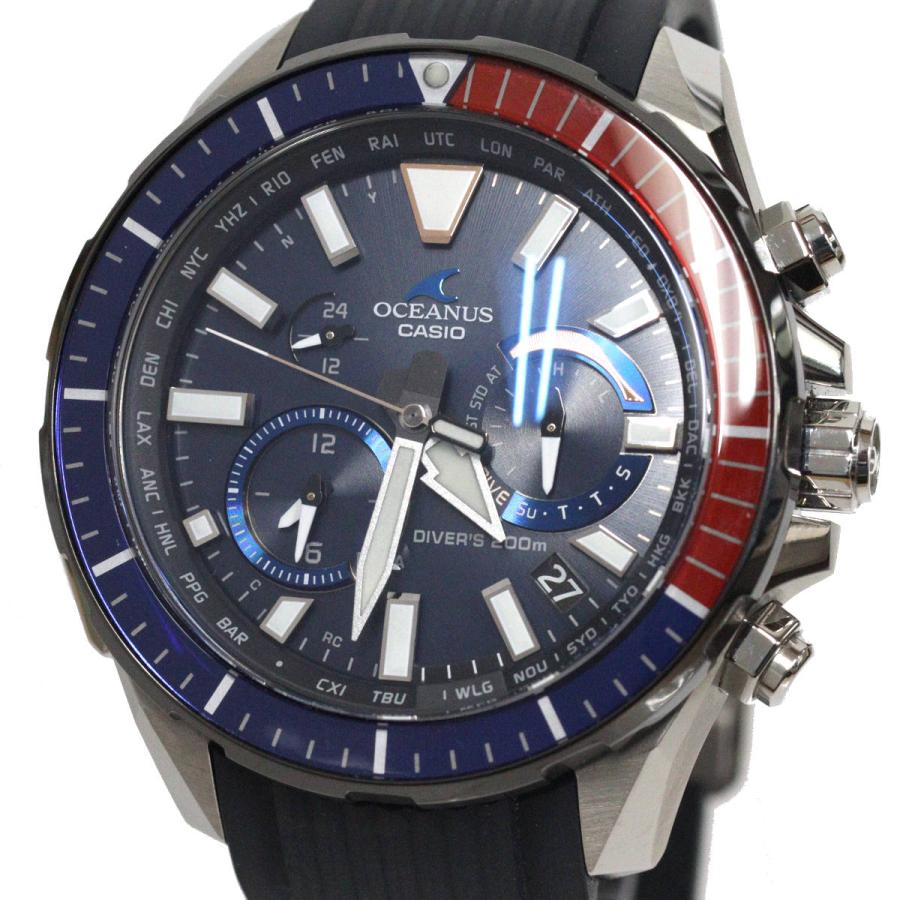 CACHALOT カシオ オシアナス カシャロ(OCW-P2000C-2AJF)青赤ベゼル