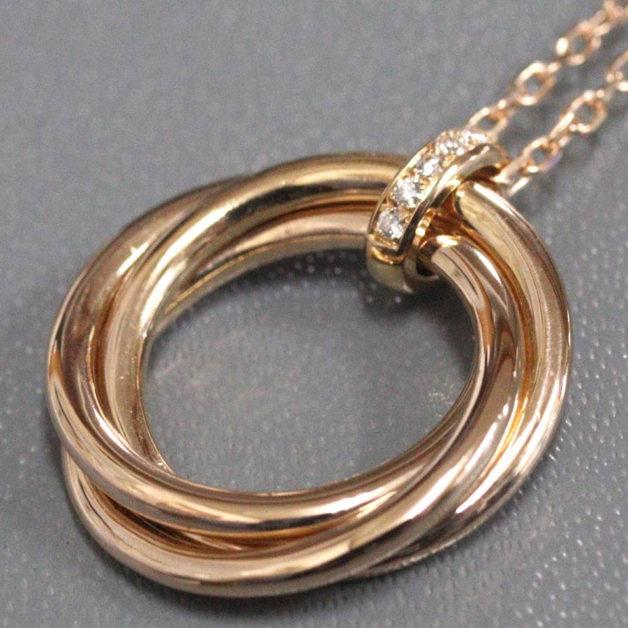 TRINITY（Cartier） カルティエ 750PG トリニティ 5Pダイヤモンド