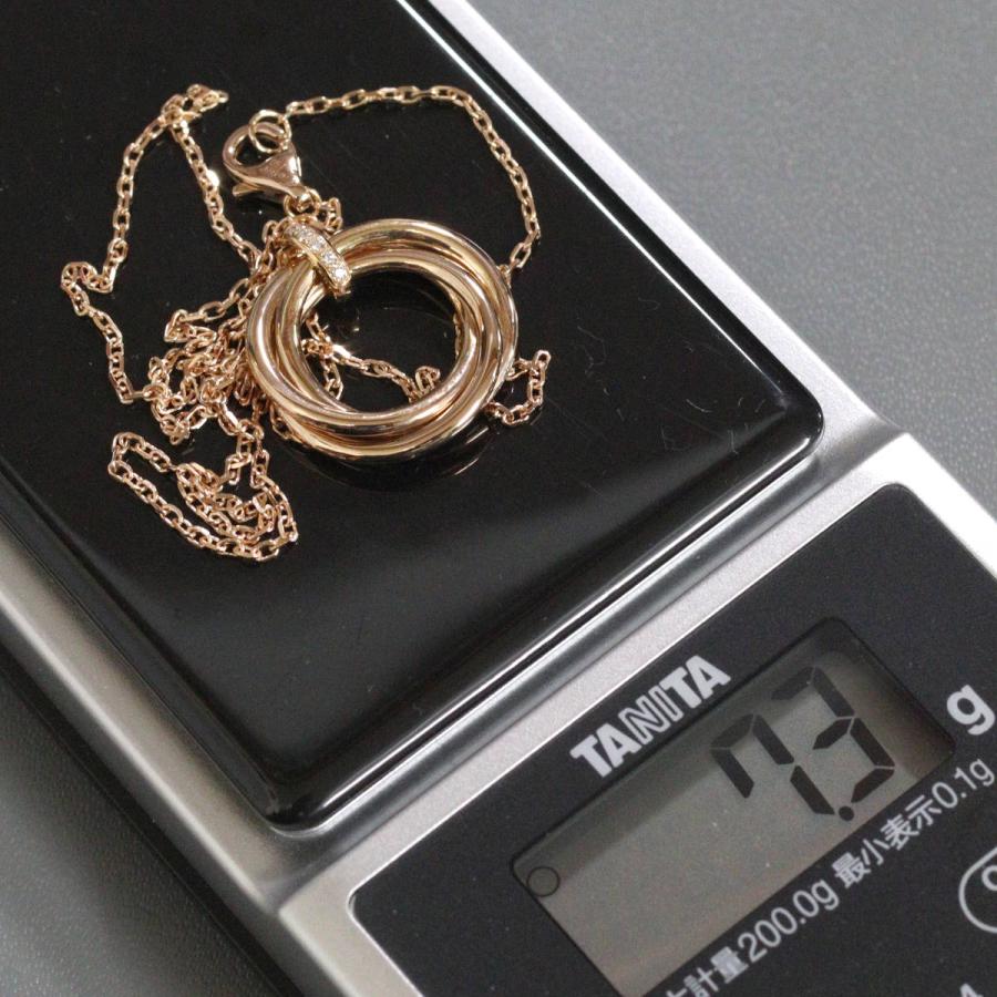 TRINITY（Cartier） カルティエ 750PG トリニティ 5Pダイヤモンド
