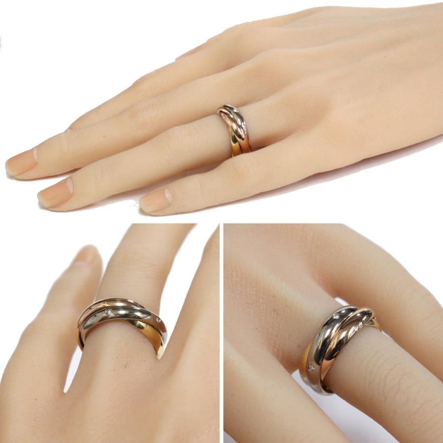 TRINITY（Cartier） カルティエ 750トリニティリング 5PD 9.8g #11(#51