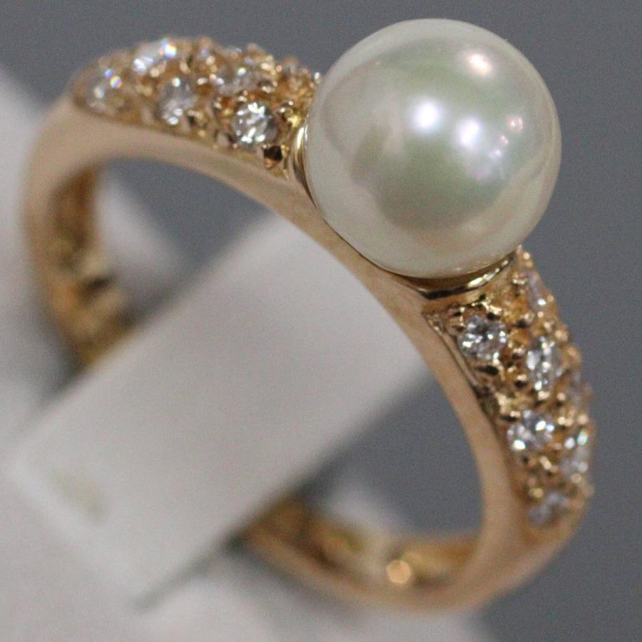 【STAR JEWELRY Girl】 パールリング STAR JEWELRY（スタージュエリー） K18PGパールダイヤモンドリング