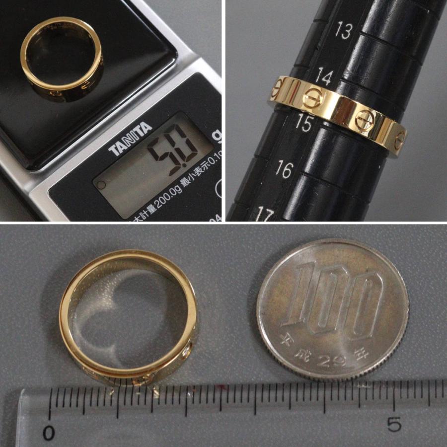 LOVE（Cartier） カルティエ 750 ミニラブリング 5.0g #15(#55