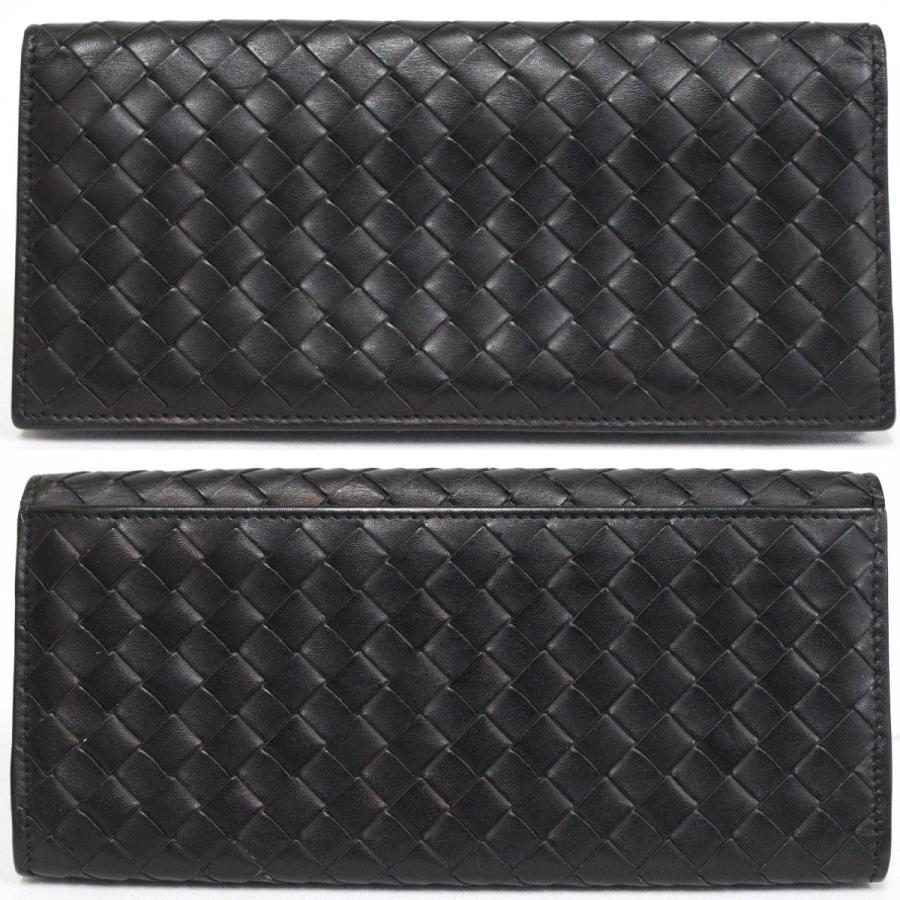 BOTTEGA VENETA イントレチャート 長財布 ブラック　二つ折り BOTTEGA VENETA（ボッテガ・ヴェネタ） イントレチャート 二つ折り長