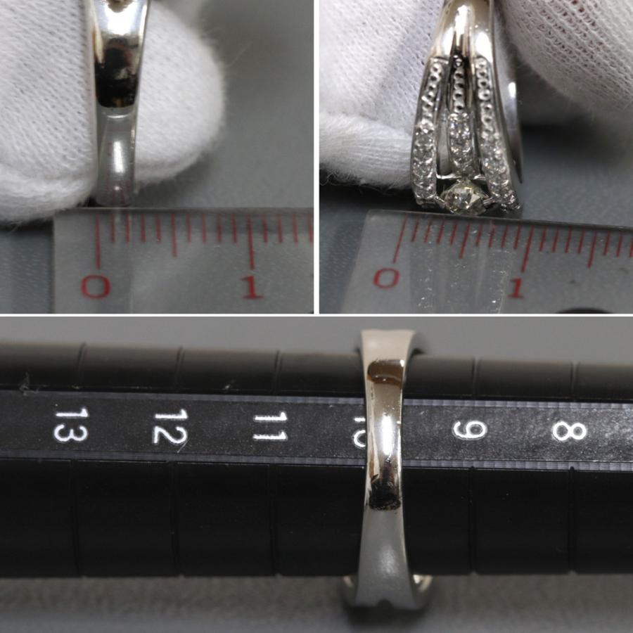 Pt900オーバルカットダイヤモンドリング D0.40 D0.47 8.3g #10 : 9717  