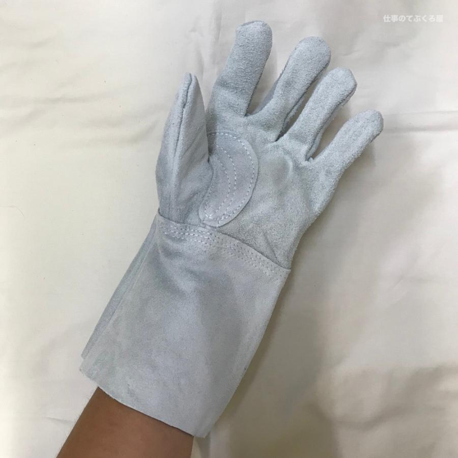 10双】皮手袋 富士グローブ [ No.4B ヨーテ 5本指 ロング皮手袋 ] No4B