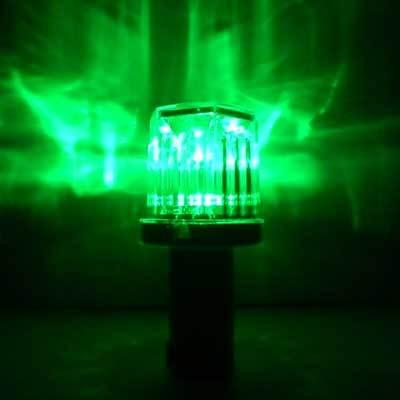 ソーラー式LED保安灯 ヘキサゴンRG【工事灯・注意喚起・高輝度LED・赤