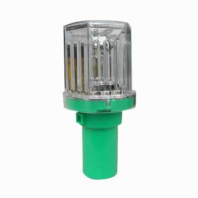 ソーラー式LED保安灯 ヘキサゴンR【工事灯・注意喚起・高輝度LED・赤 