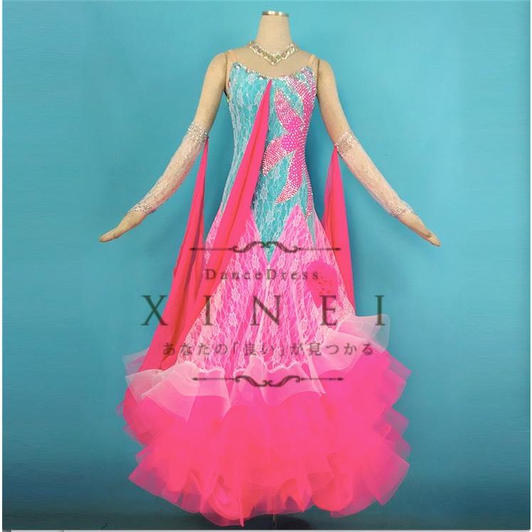 送料無料 社交ダンスドレス モダンドレス 競技 デモ 社交ダンス ダンス衣装 オーダーメード フラメンコ パソ ワンピース ダンス バレエ オーダーメード Xineiダンスドレス