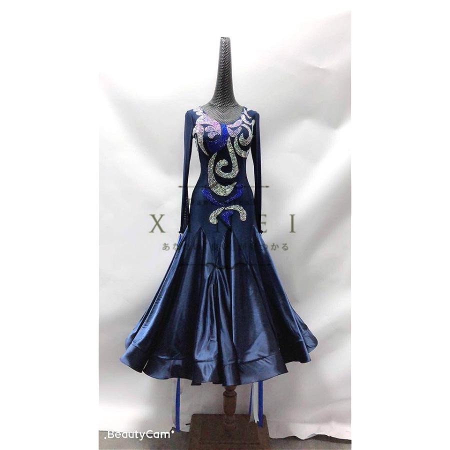 社交ダンスドレス ラテンドレス モダンドレス ダンス バレエ ロングスカート ダンスウエア ラテンドレス 競技 デモ パーティー 社交ダンス ダンス衣装 ワンピース Xineiダンスドレス