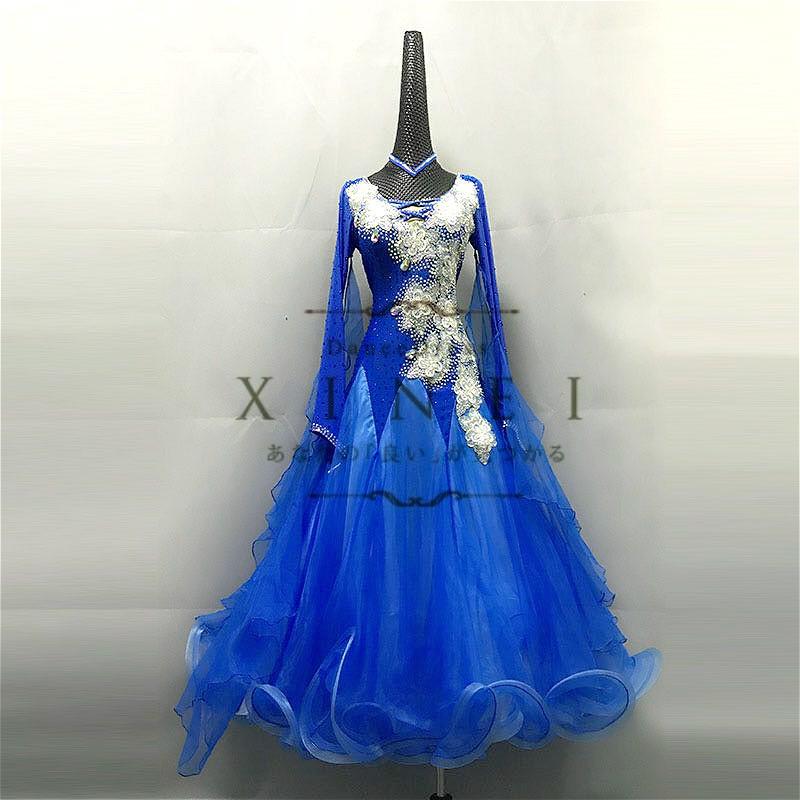 社交ダンスドレス 0118 ラテンドレス モダンドレス ロングスカート ダンスウエア スポーツ 競技 ダンス バレエ デモ パーティー ダンス衣装 ワンピース 0118 0118 Xineiダンスドレス