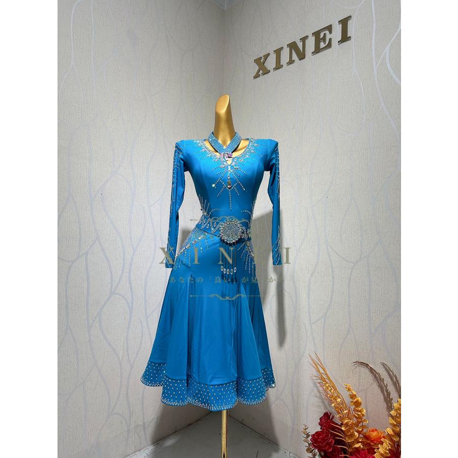 ラテンドレス社交ダンス競技デモラテンダンス衣装