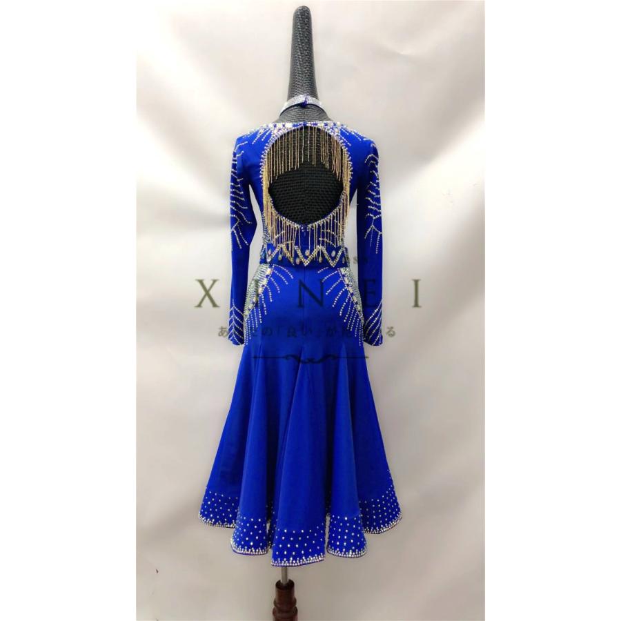 社交ダンスドレス ラテンドレス モダンドレス モダンドレス ロングスカート ダンスウエア 競技 デモ 社交ダンス パーティー ダンス衣装 ワンピース 0158 0158 Xineiダンスドレス