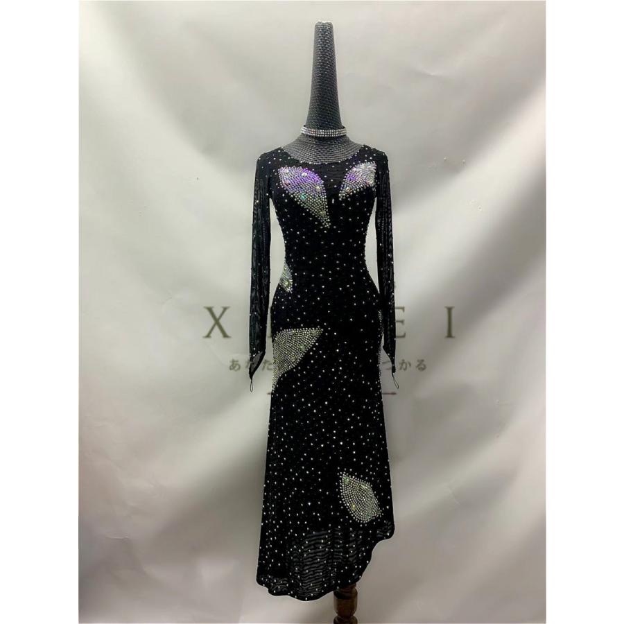 社交ダンスドレス ラテンドレス モダンドレス 社交ダンス ロングスカート ダンスウエア 競技 ダンス バレエ デモ スポーツ パーティー ダンス衣装 ワンピース 0161 0161 Xineiダンスドレス