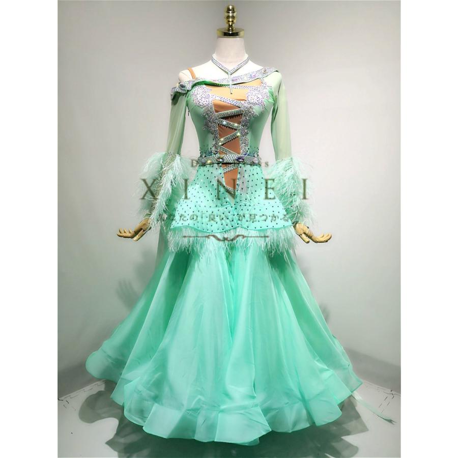 注目ブランド 社交ダンスドレス ラテンドレス モダンドレス ロングスカート ダンスウエア 競技 デモ パーティー ダンス衣装 ワンピース Xineiダンスドレス 通販 Yahoo ショッピング 新発売の Ikia Shop