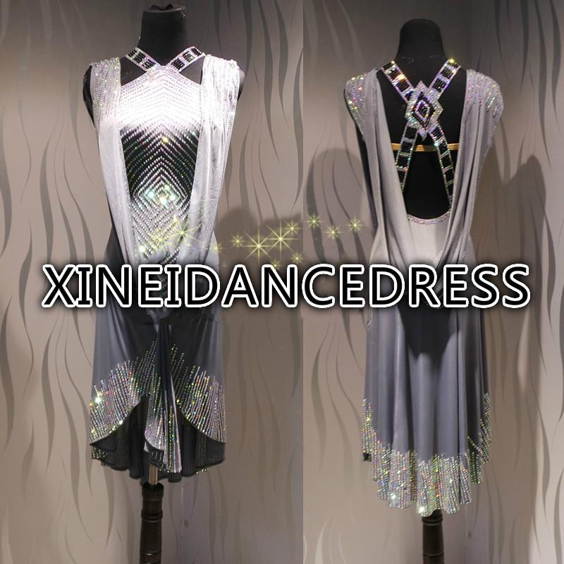 日本産 社交ダンスドレス ラテンドレス モダンドレス ロングスカート ダンスウエア 競技 デモ パーティー ダンス衣装 ワンピース