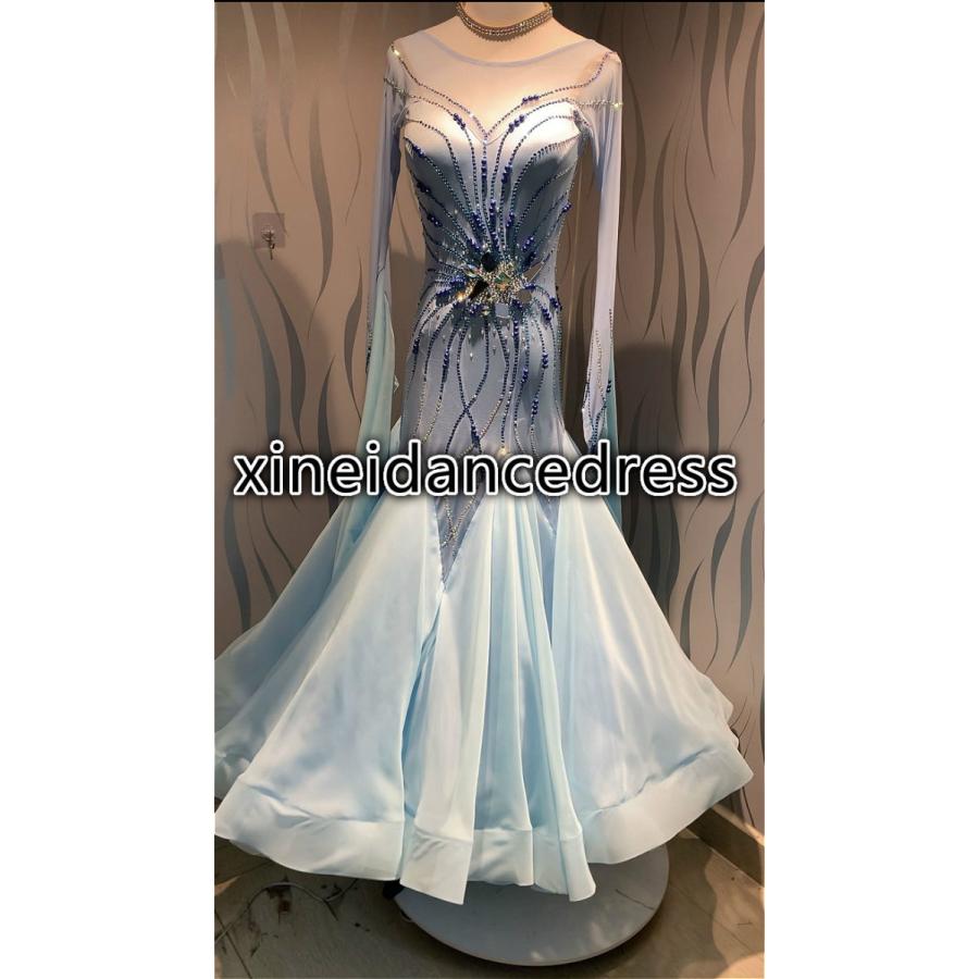 即納最大半額 社交ダンスドレス ラテンドレス モダンドレス ロングスカート ダンスウエア 競技 デモ パーティー ダンス衣装 ワンピース 訳ありセール格安 Zoetalentsolutions Com