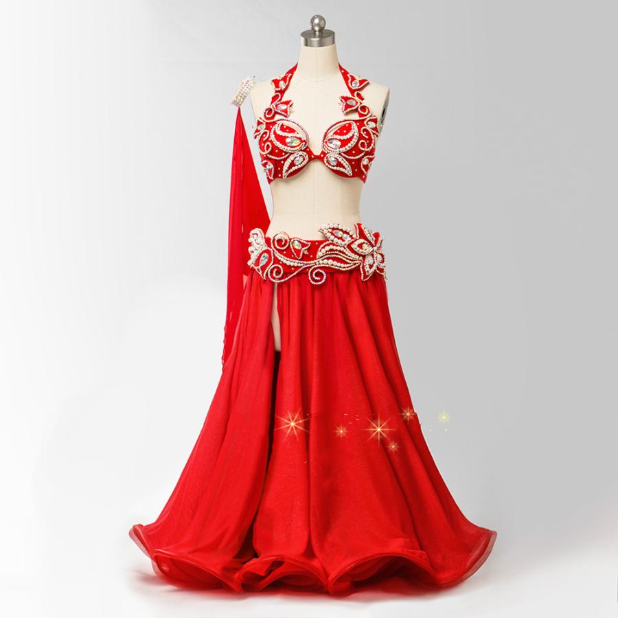 無料長期保証 ベリーダンス衣装 セミオーダードレス ゴールデン豪華高級 エジプト衣装 ステージ演出服 Xineiベリーダンスドレス 超人気の Artrwanda Rw