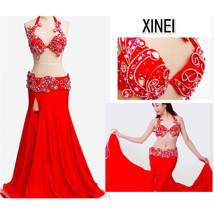 新入荷！ ベリーダンス衣装/セミオーダードレス ゴールデン豪華高級 エジプト衣装 ステージ演出服　XINEIベリーダンスドレス/012372 【3412291894】(20400円)