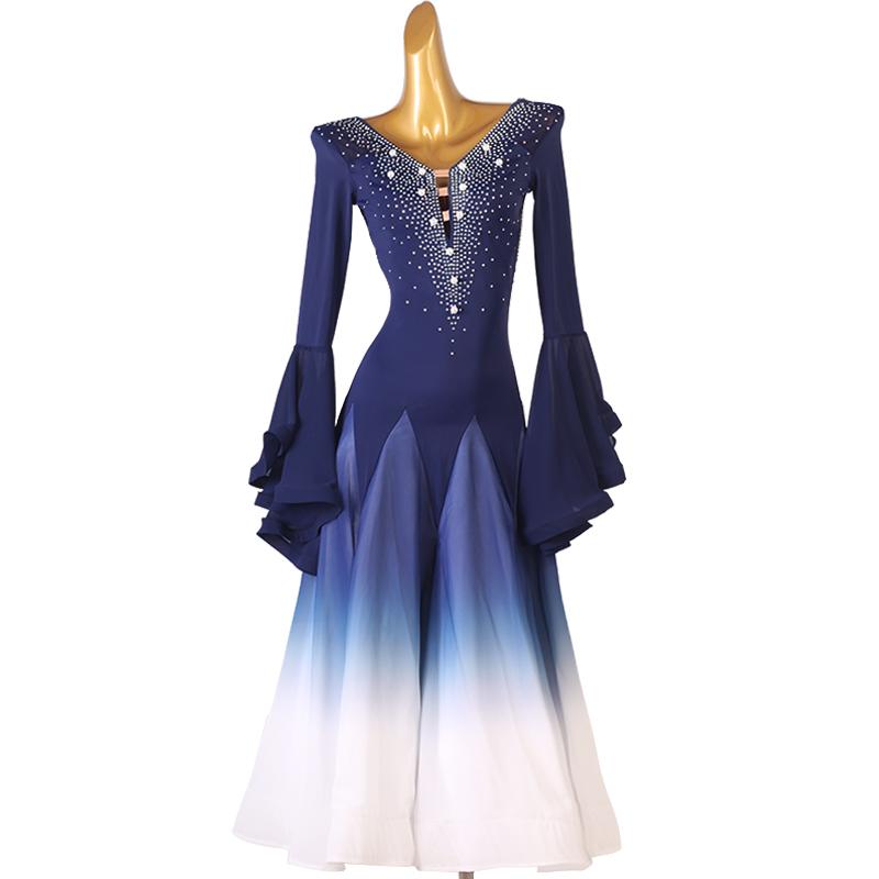 受注後生産 社交ダンスドレス ラテンドレス モダンドレス ロング