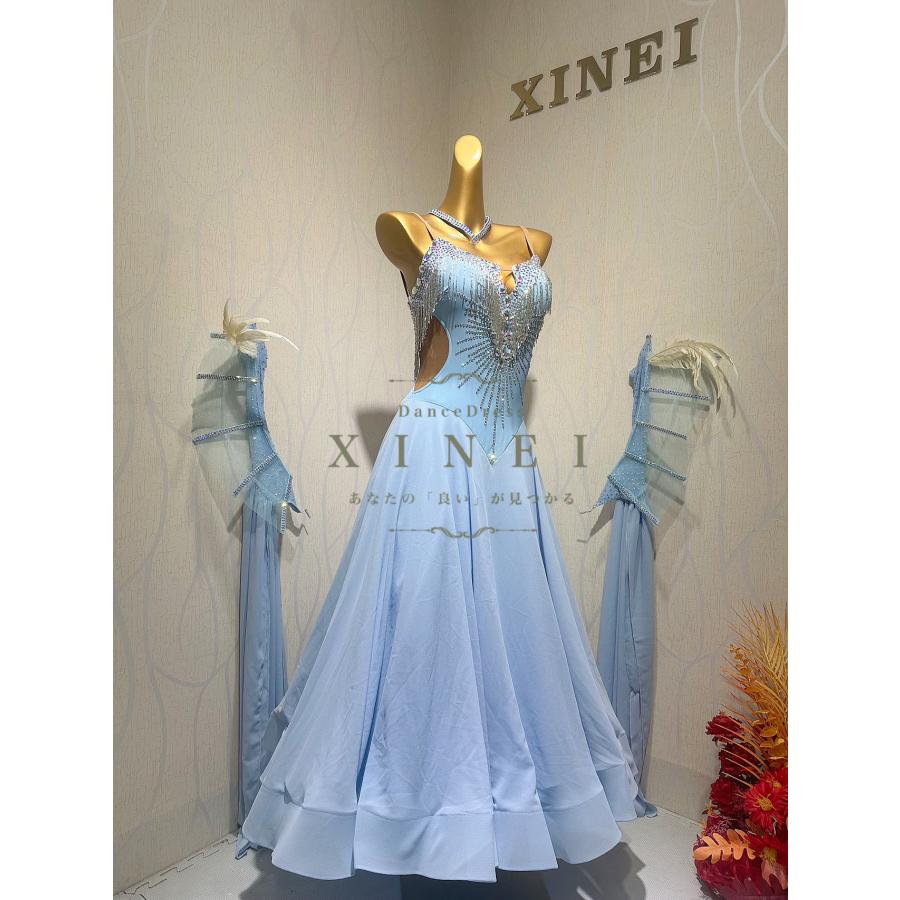 社交ダンスドレス ラテンドレス モダンドレス ロングスカート ダンス