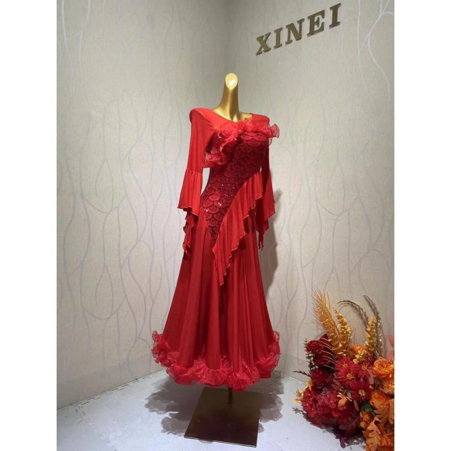 送料無料 即納 社交ダンスドレス ラテンドレス モダンドレス 競技 デモ