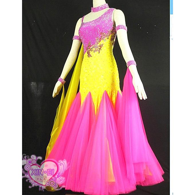 送料無料社交ダンスドレス　 ラテンドレス　モダンドレス　競技　デモ　ダンス衣装　ワンピース オーダーメード