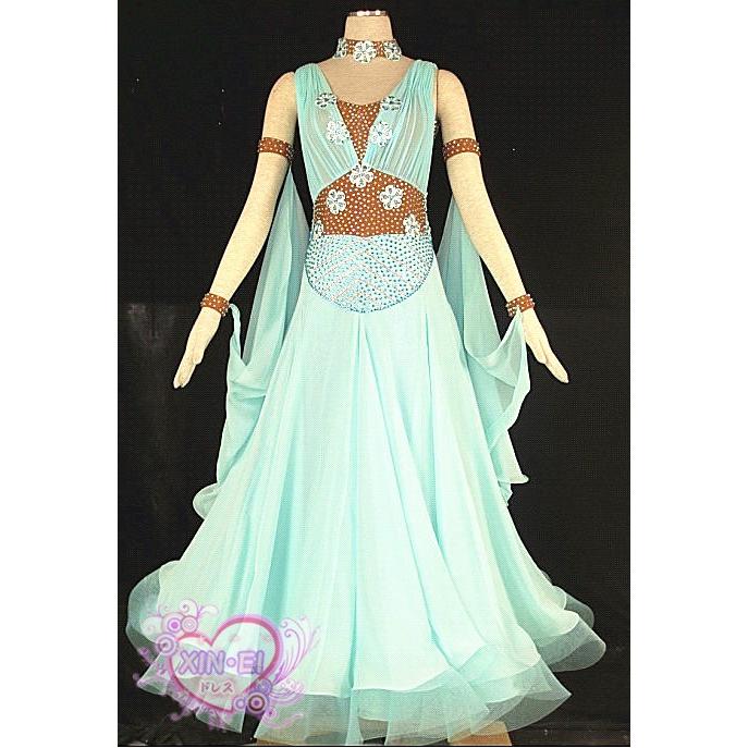 送料無料社交ダンスドレス　 ラテンドレス　モダンドレス　競技　デモ　ダンス衣装　ワンピース オーダーメード