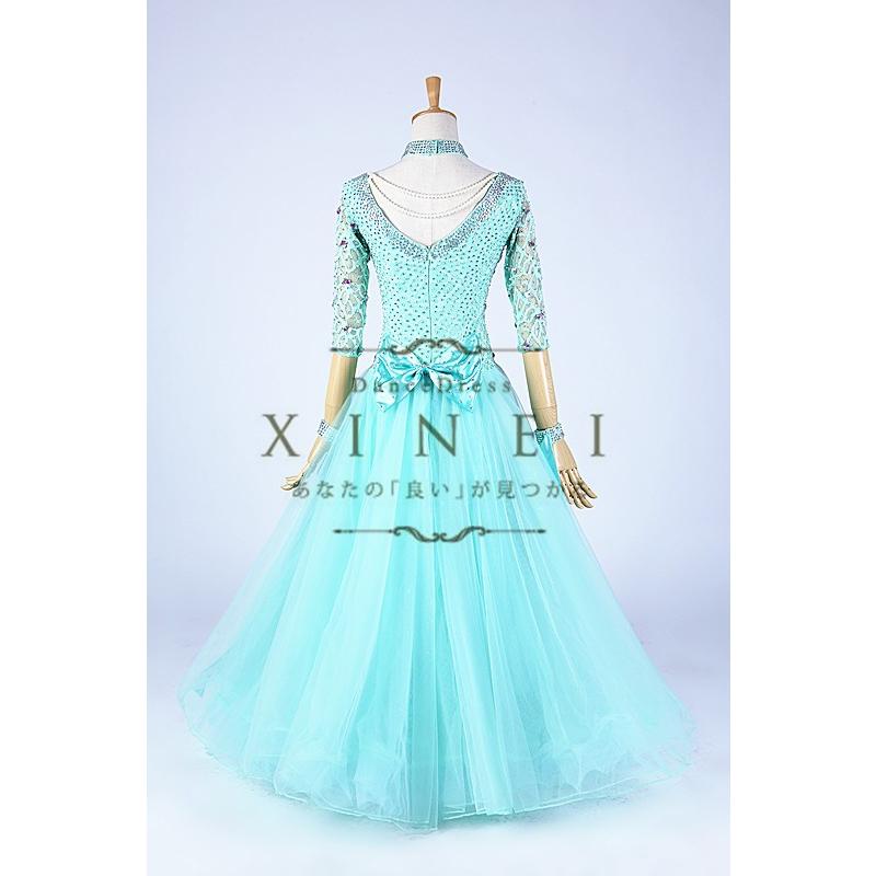 【最終】 送料無料社交ダンスドレス　 ラテンドレス　モダンドレス　競技　デモ　ダンス衣装　ワンピース オーダーメード 【FKP9659025467】(34900円)