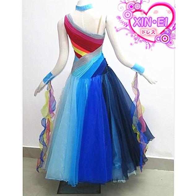 【メール便】 送料無料社交ダンスドレス　 ラテンドレス　モダンドレス　競技　デモ　ダンス衣装　ワンピース オーダーメード 【EIM6457707029】(23333円)