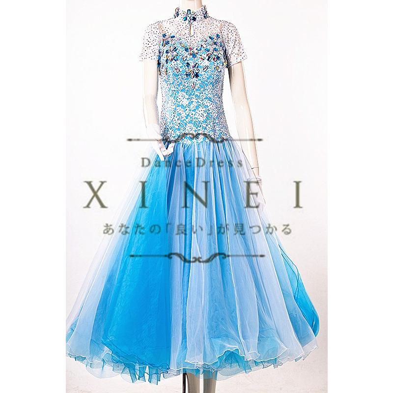 最新 送料無料社交ダンスドレス　 ラテンドレス　モダンドレス　競技　デモ　ダンス衣装　ワンピース オーダーメード 【CEG1037859796】(37500円)