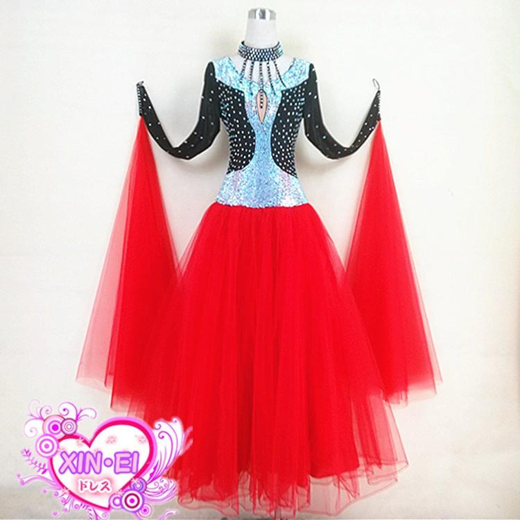 送料無料社交ダンスドレス　 ラテンドレス　モダンドレス　競技　デモ　ダンス衣装　ワンピース オーダーメード