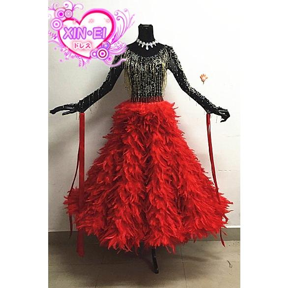 送料無料社交ダンスドレス　 ラテンドレス　モダンドレス　競技　デモ　ダンス衣装　ワンピース オーダーメード