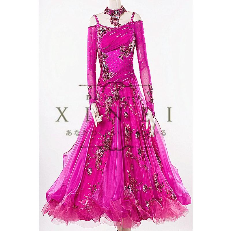 送料無料社交ダンスドレス　 ラテンドレス　モダンドレス　競技　デモ　ダンス衣装　ワンピース オーダーメード