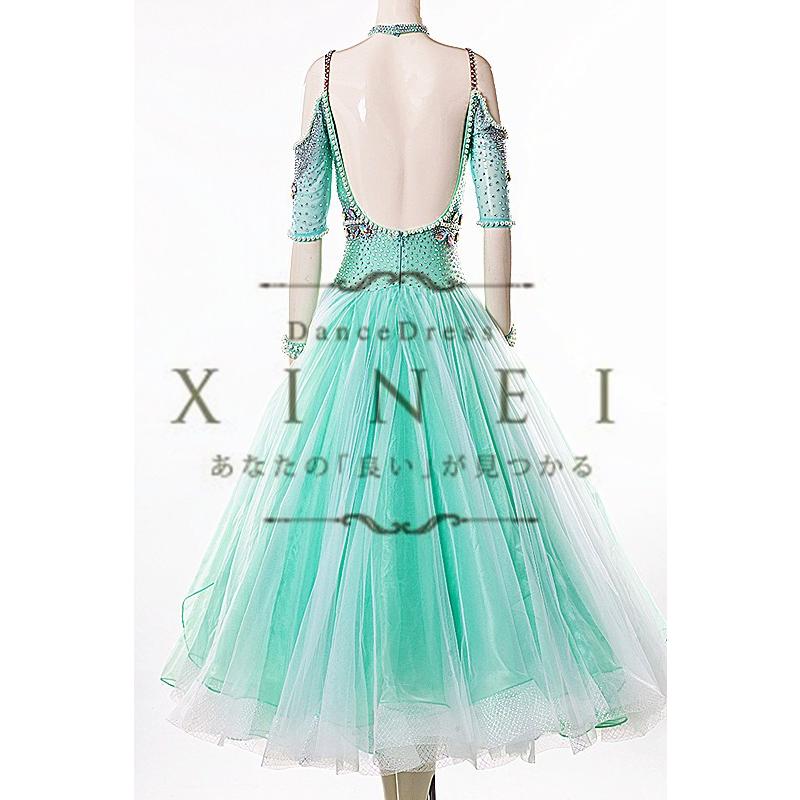 【公式】 送料無料社交ダンスドレス　 ラテンドレス　モダンドレス　競技　デモ　ダンス衣装　ワンピース オーダーメード 【TMF8613379501】(31122円)