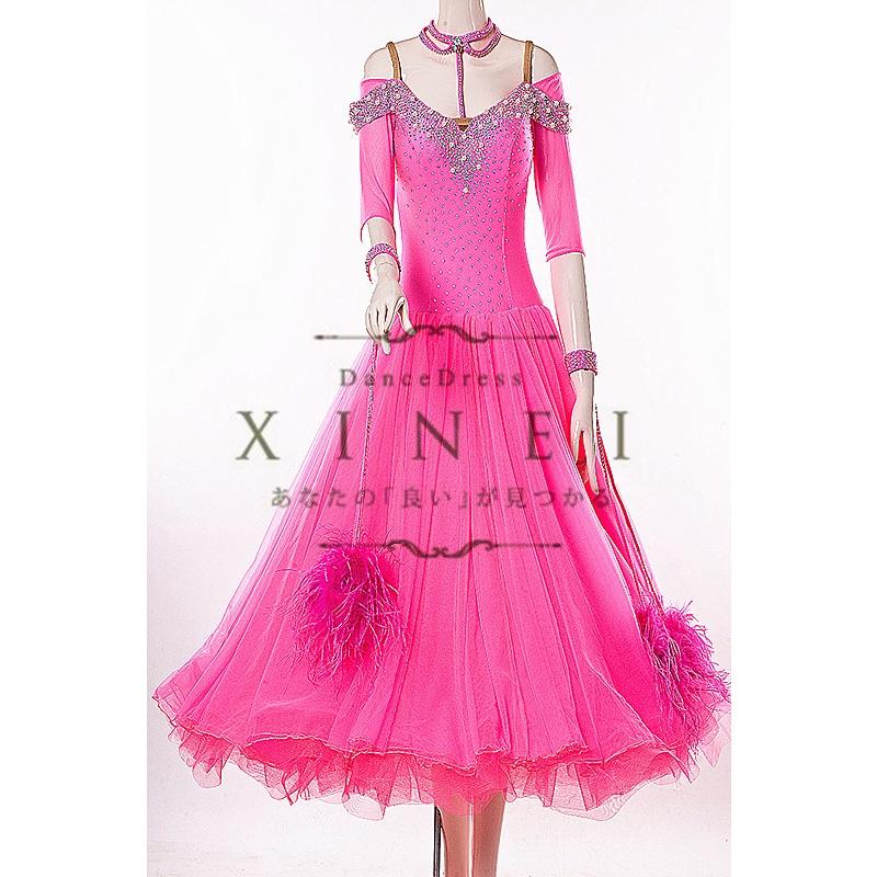 【数量限定アウトレット品】 送料無料社交ダンスドレス　 ラテンドレス　モダンドレス　競技　デモ　ダンス衣装　ワンピース オーダーメード 【8095263943】(29250円)