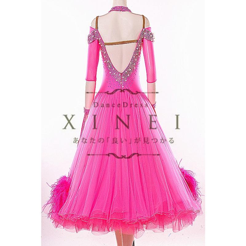 【数量限定アウトレット品】 送料無料社交ダンスドレス　 ラテンドレス　モダンドレス　競技　デモ　ダンス衣装　ワンピース オーダーメード 【8095263943】(29250円)