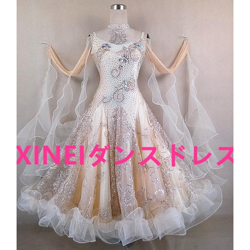 送料無料社交ダンスドレス　 ラテンドレス　モダンドレス　競技　デモ　ダンス衣装　ワンピース オーダーメード