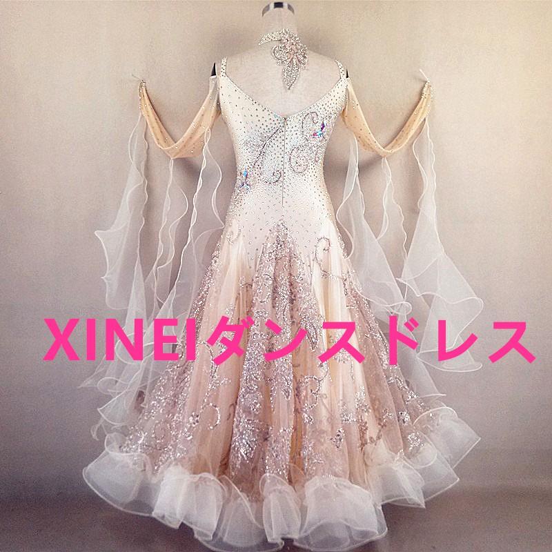 送料無料社交ダンスドレス　 ラテンドレス　モダンドレス　競技　デモ　ダンス衣装　ワンピース オーダーメード ご了承ください