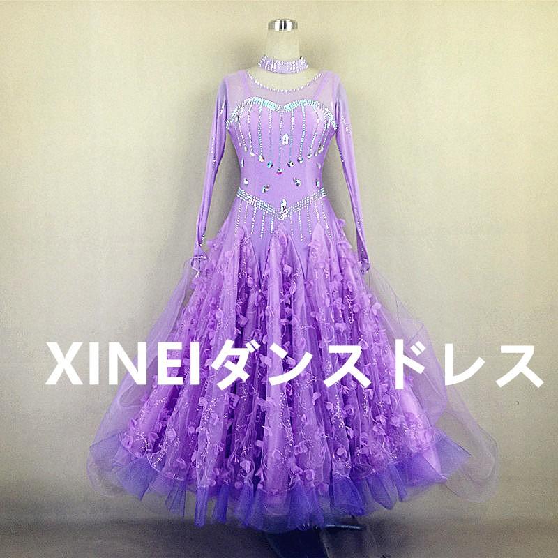 送料無料社交ダンスドレス　 ラテンドレス　モダンドレス　競技　デモ　ダンス衣装　ワンピース オーダーメード