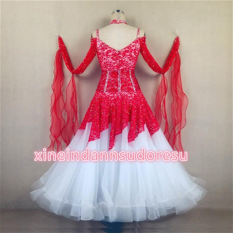 送料無料/社交ダンスドレス　 ラテンドレス　モダンドレス　ロングスカート　ダンスウエア　競技　デモ　ダンス衣装　ワンピース オーダーメード_1