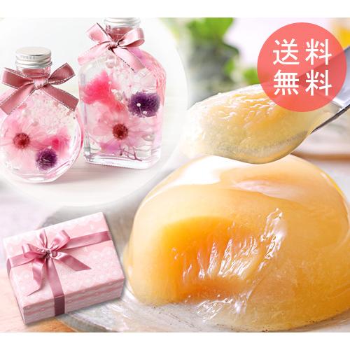 遅れてごめんね 母の日 プレゼント ギフト お花 ハーバリウム と清水白桃ゼリーのセット 90 030 志ほや 通販 Yahoo ショッピング