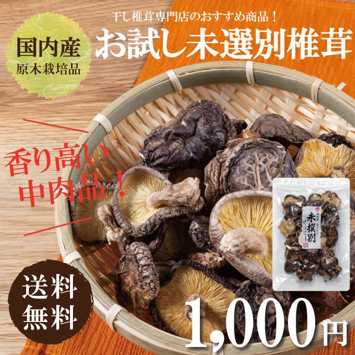 国内産未選別椎茸300ｇ　干し椎茸 国産 送料無料 業務用 無農薬 原木栽培｜shiitakenokanesada｜09